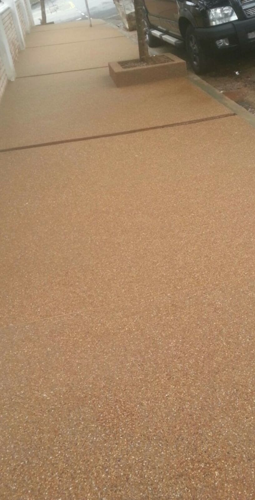 Calçada com piso Fulget