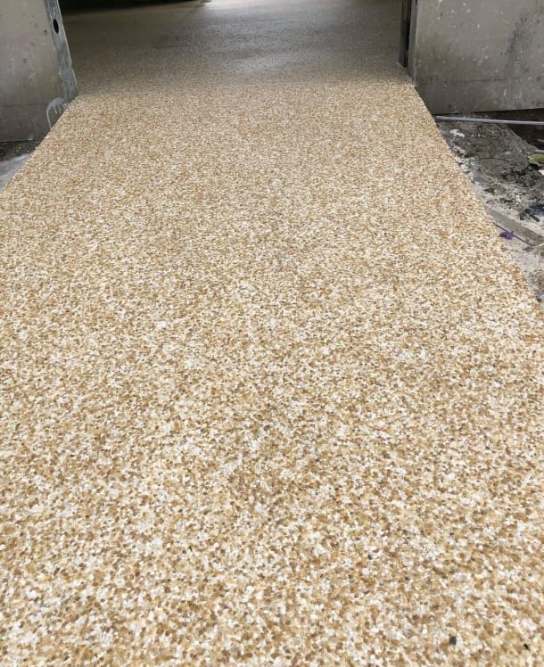 Área externa com piso Fulget